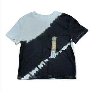 NWT Boys Black and White Tie Dye Short Sleeve Tee ~XXS